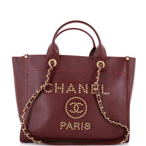 Chanel Deauville Tote Studded Caviar #241415C47B